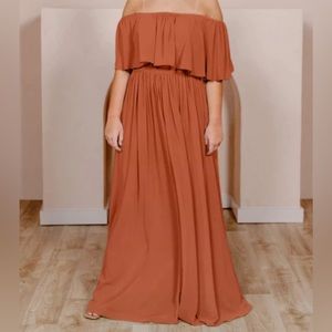 Revelry Bridesmaid Dress - Burnt Orange - Sz 18